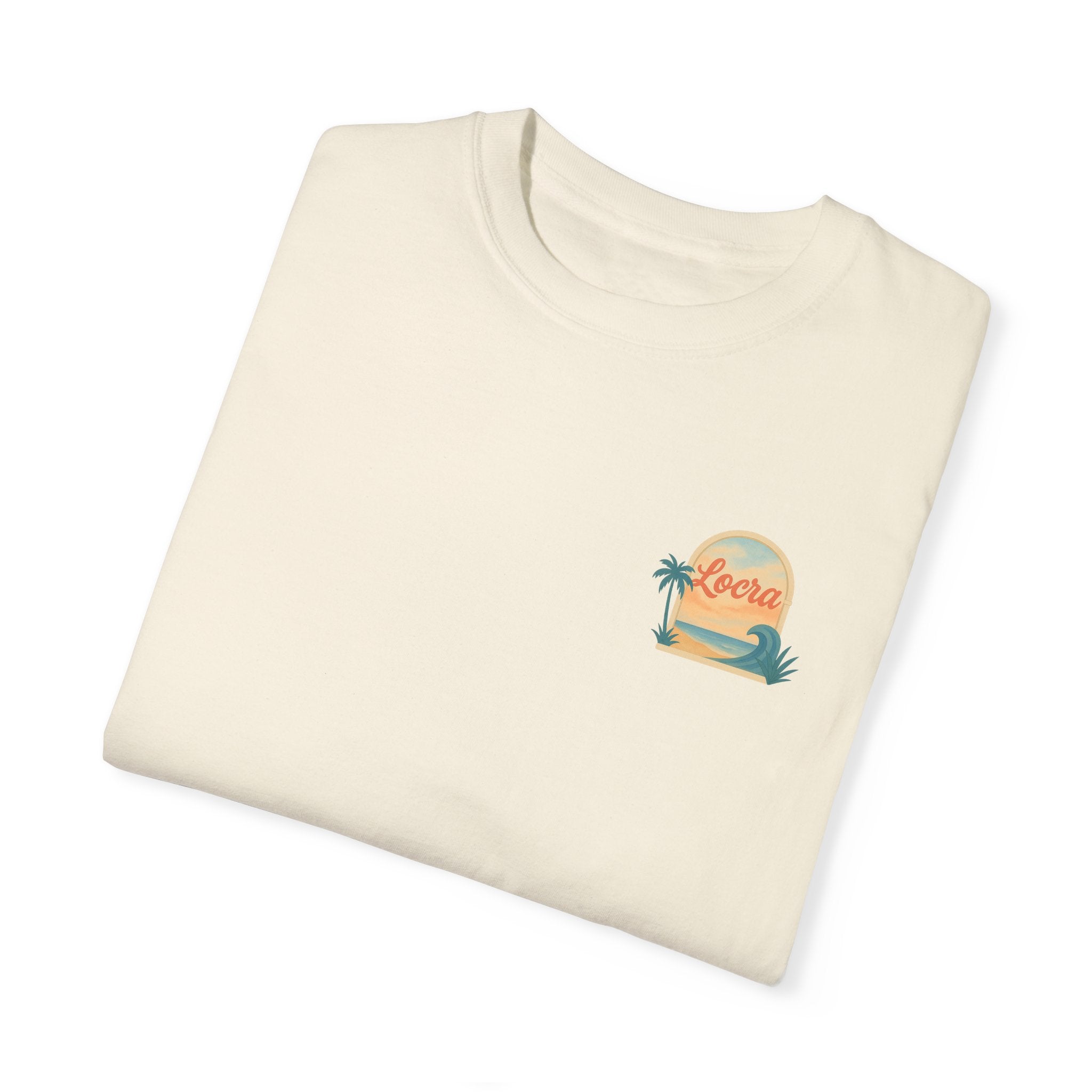 Watercolor Locra T-Shirt - Santa Monica Beach