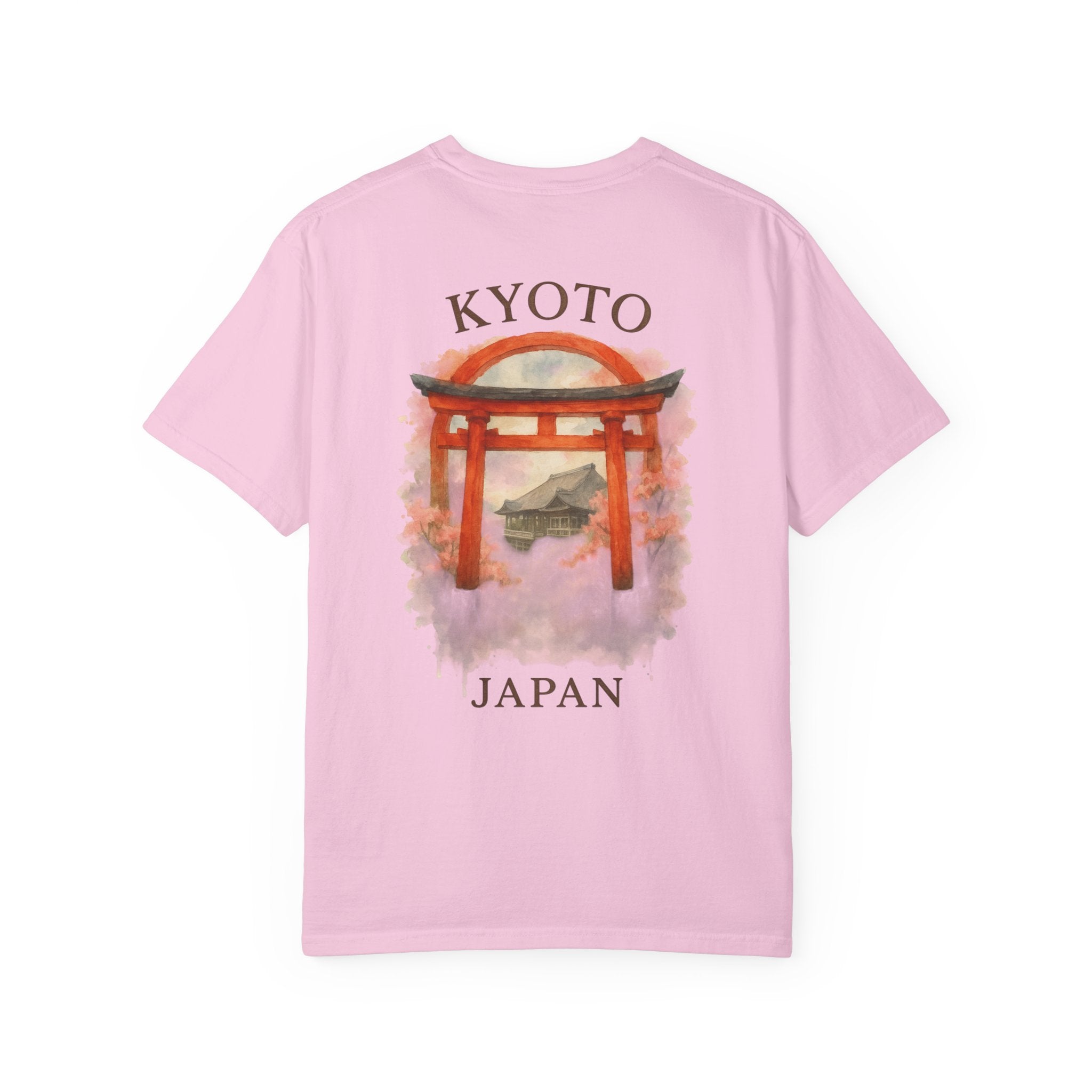 Kyoto Japan Graphic T-Shirt - Unisex Garment-Dyed Tee