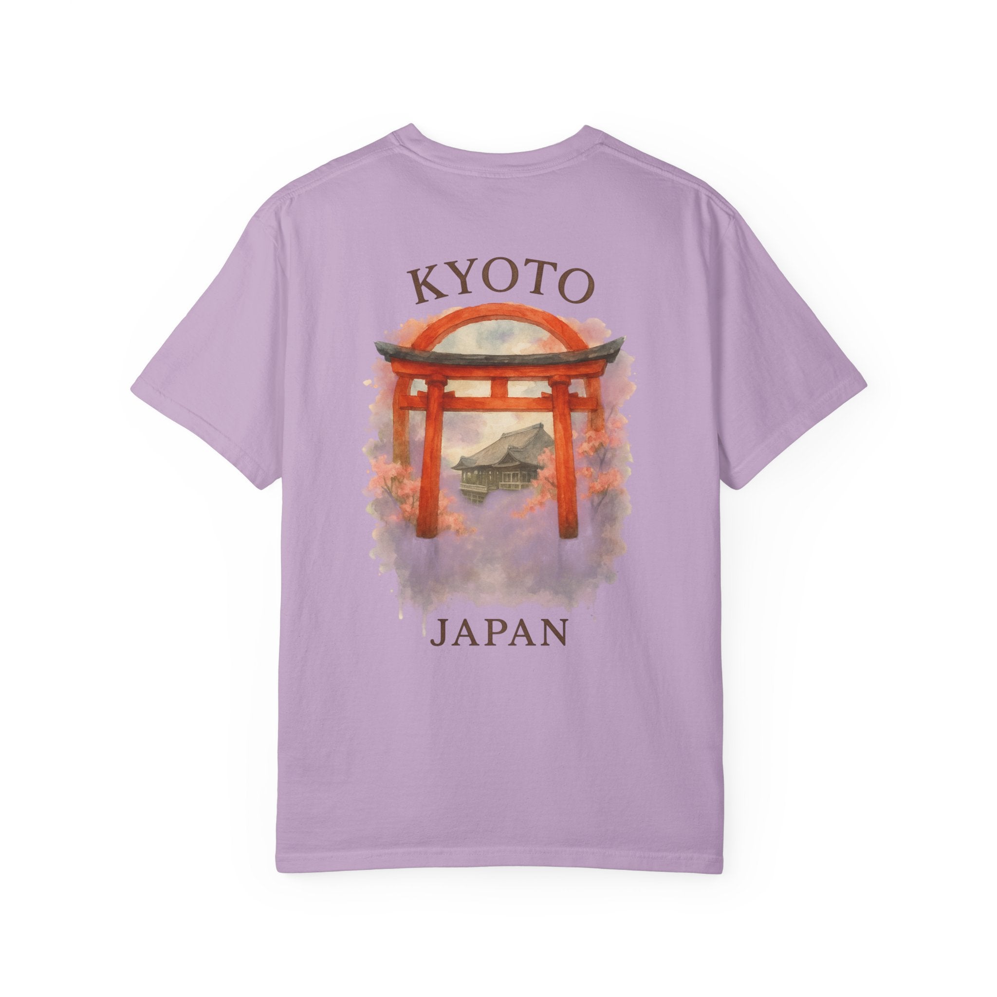 Kyoto Japan Graphic T-Shirt - Unisex Garment-Dyed Tee