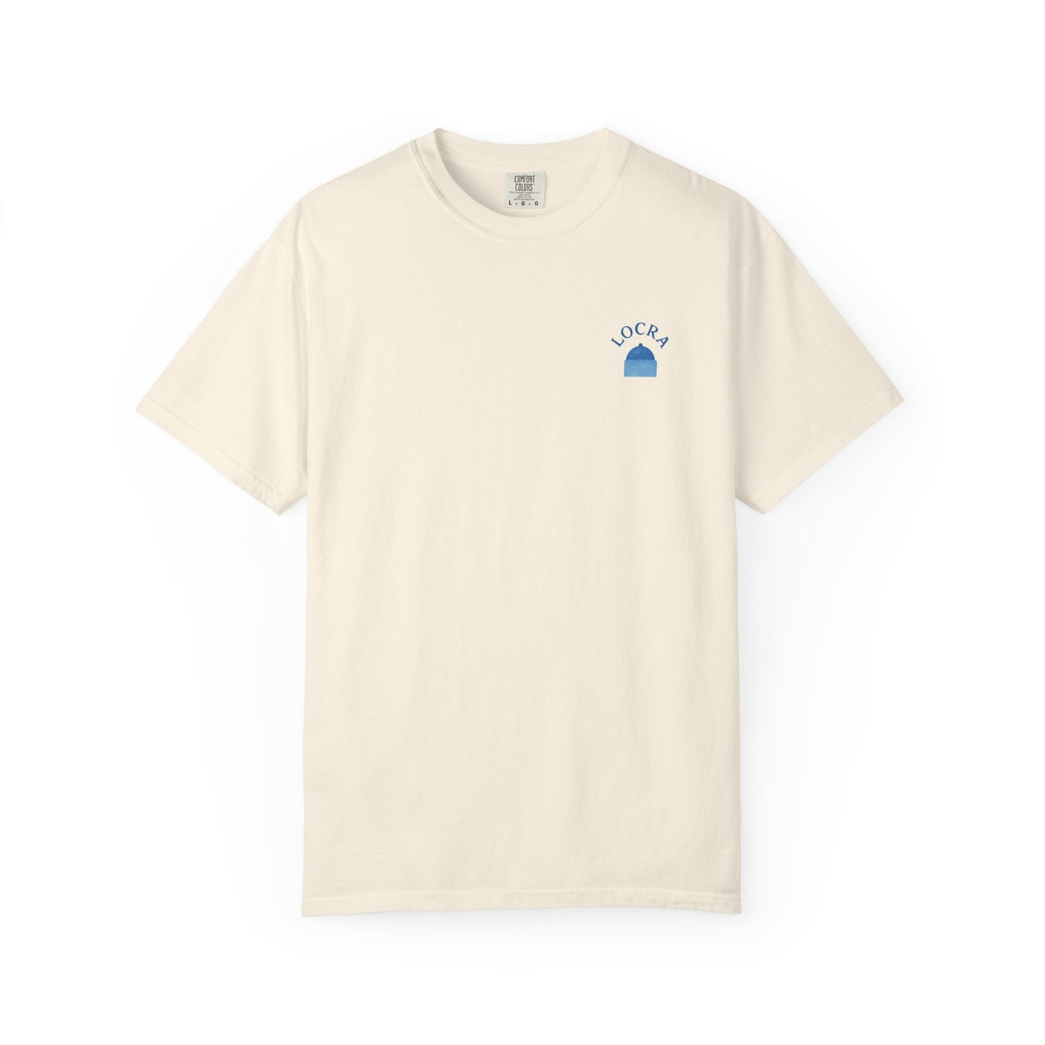 T-Shirt Santorini Greece for Locra Unisex Garment-Dyed