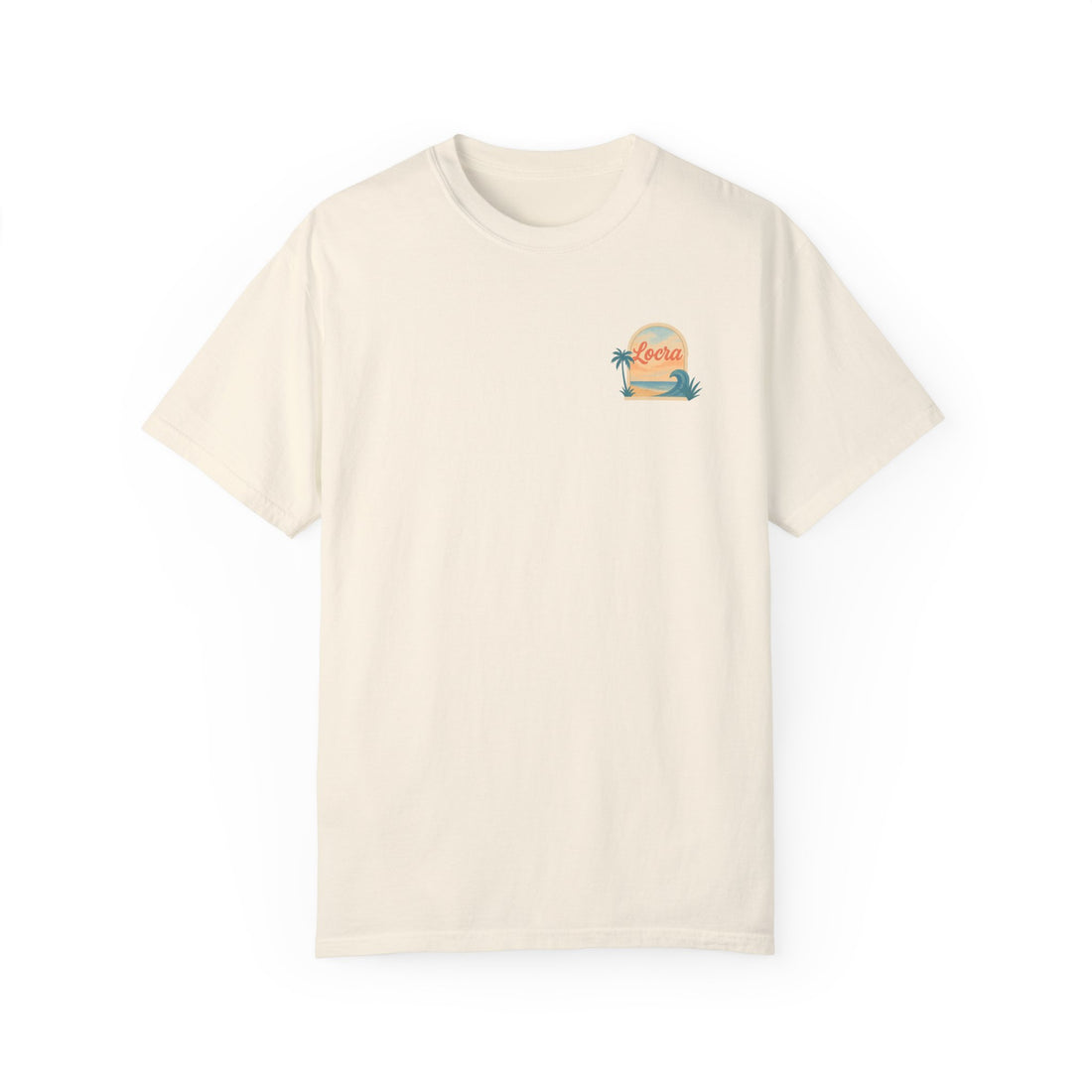 Watercolor Locra T-Shirt - Santa Monica Beach