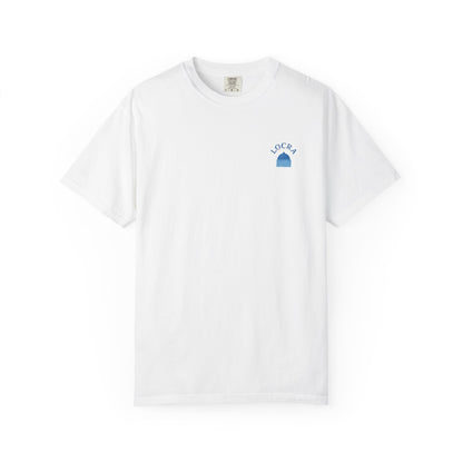 T-Shirt Santorini Greece for Locra Unisex Garment-Dyed